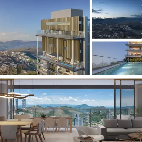 Apartamento de 4 Quartos, com 3 vagas, à venda por R$3.120.000,00 no Le Sommet Patrimar Vila da Serra Nova Lima