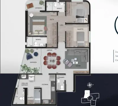 Apartamento à venda no Luar Residencial Vale do Sereno — imagem 1