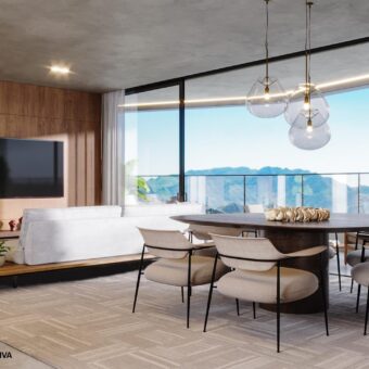 Varanda Gourmet com Vista Apartamento de 4 suítes, com 4 vagas, à venda por R$3.320.000,00, no Edifício Residencial Miró, no Vale do Sereno, Nova Lima