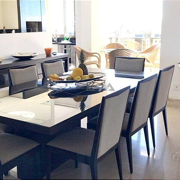 Sala de Jantar Apartamento Mobiliado de 4 Quartos, com 4 vagas, para aluguel por R$25.000,00 no Edifício Le Grand Atlas, Alameda Oscar Niemeyer 1374, Vila da Serra, Nova Lima - MG