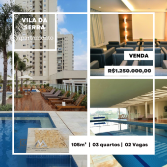 Capa Apartamento de 3 Quartos, 2 vagas, à venda por R$1.250.000,00 no Cinecitta Vila da Serra