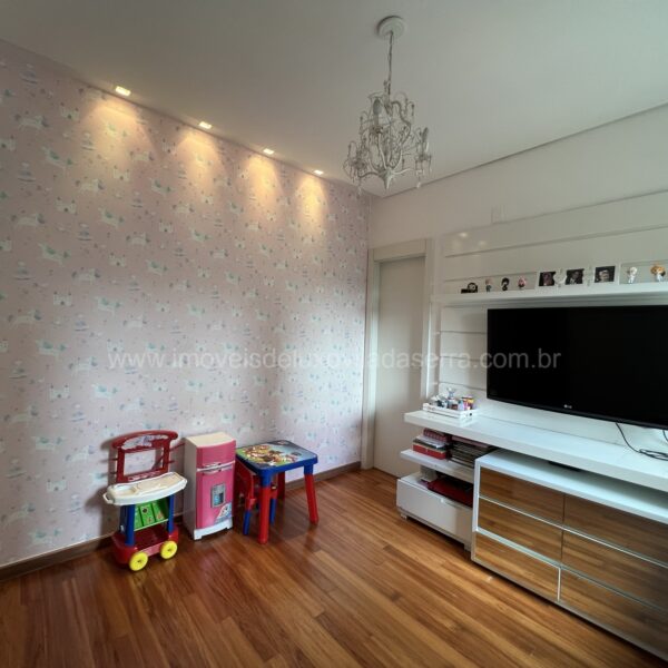 Suíte menina Apartamento de 4 Quartos, com 3 vagas, para venda por R2.900.000,00, no Condomínio Alameda, Vila da Serra, Nova Lima - MG