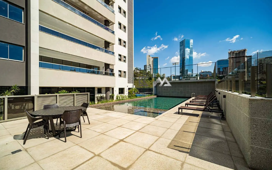 Piscina Apartamento de 4 Quartos, com 4 vagas, à venda no Edifício Residencial Boulder, Vale do Sereno Nova Lima - MG