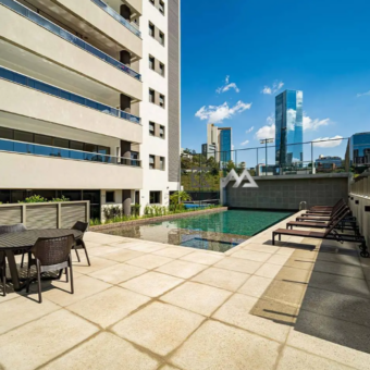 Piscina Apartamento de 4 Quartos, com 4 vagas, à venda no Edifício Residencial Boulder, Vale do Sereno Nova Lima - MG