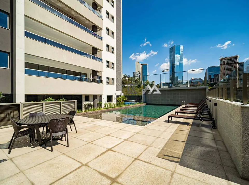 Piscina Apartamento de 4 Quartos, com 4 vagas, à venda no Edifício Residencial Boulder, Vale do Sereno Nova Lima - MG