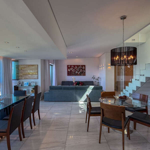 Sala em mármore Cobertura à venda no Vila da Serra Nova Lima Edifício Mirante da Serra