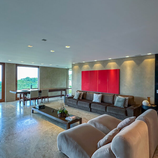 Sala vista para a varanda Casa à venda condomínio Mirante da Mata, por R$6.900 (27)