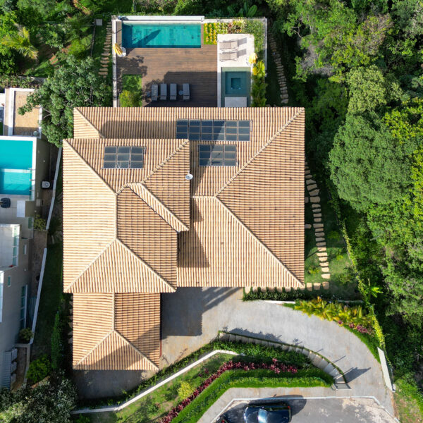 Vista aérea Casa à venda condomínio Mirante da Mata, por R$6.900 (1)