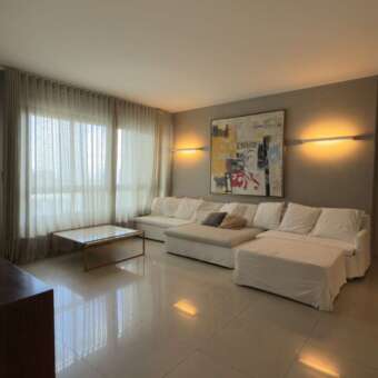 Sala de estar íntimo Apartamento de 3 Suítes para alugar no Olympus Vila da Serra Nova Lima