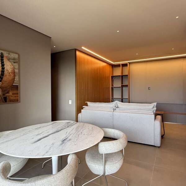 Sala com decoração Apartamento de 3 Quartos Mobiliado para Alugar no Luar Vale do Sereno