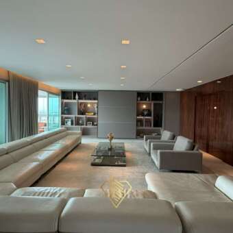 Sala de estar Apartamento de 510m² à venda no Green Garden Vila da Serra