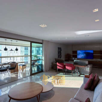 Sala ampla Apartamento mobiliado à venda no Grand Líder Olympus, Vila da Serra, Nova Lima