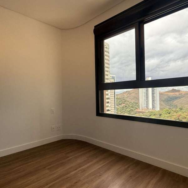 Quarto com vista para montanhas Sala Apartamento aluguel Vale do Sereno Nova Lima 3 Quartos Luar Residencial