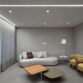 Sala de estar Apartamento de 3 Suítes para alugar no Luar Vale do Sereno