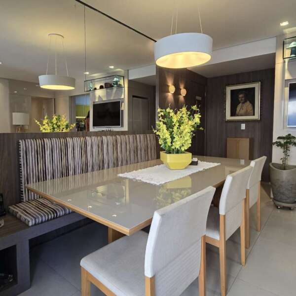 Sala de jantar Apartamento de 3 Quartos e 2 vagas
