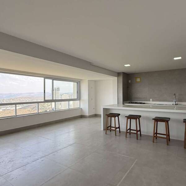 Sala para três ambientes Apartamento de 3 suítes para alugar no Prime House Vila da Serra