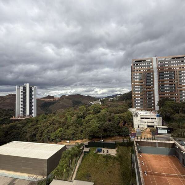 Vista Sala Apartamento aluguel Vale do Sereno Nova Lima 3 Quartos Luar Residencial