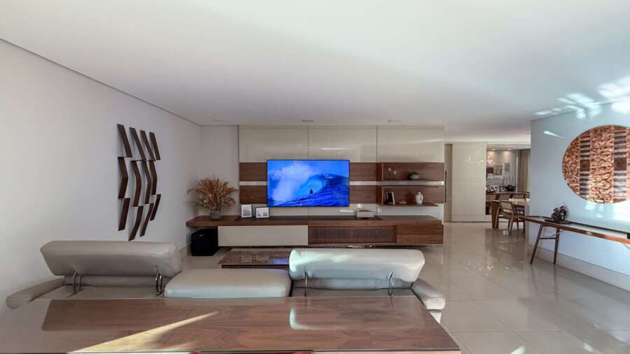 Sala de TV Apartamento mobiliado no Olympus Vila da Serra para alugar Sala de TV Apartamento mobiliado no Olympus Vila da Serra para alugar