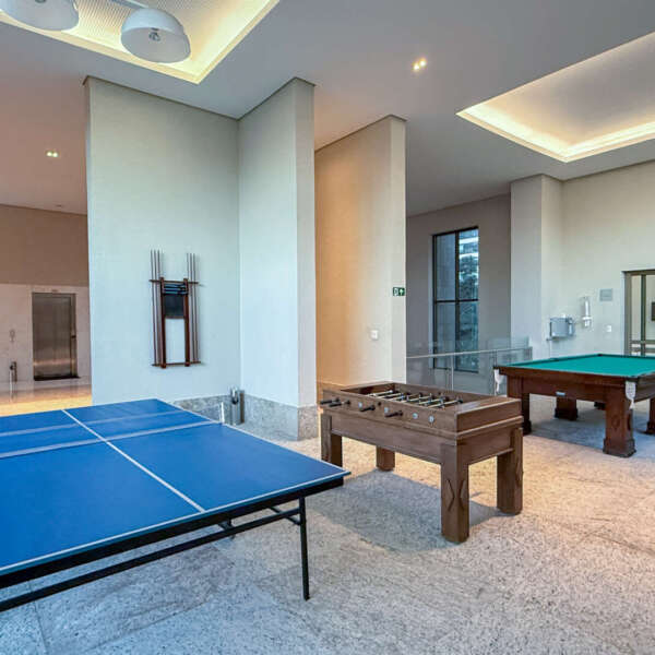 Salão de jogos Apartamento mobiliado no Olympus Vila da Serra para alugar