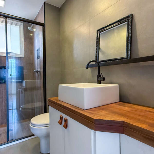 Banheiro social Apartamento de 3 Quartos para alugar no Cinecitta Vila da Serra