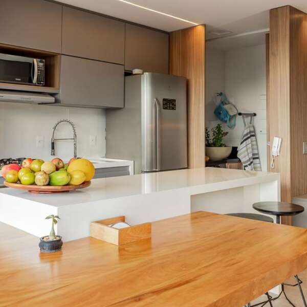 Cozinha balcão Apartamento de 3 quartos à venda no Helbor Trend Vila da Serra