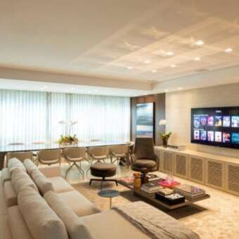 Sala Apartamento 3 suítes para alugar no Alameda Vila da Serra