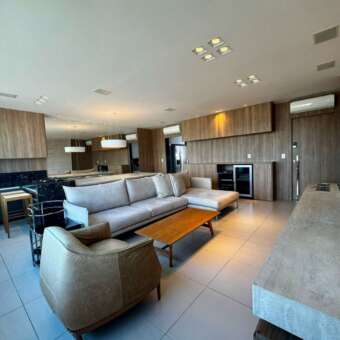 Sala Apartamento mobiliado 3 quartos para alugar no Vila da Serra