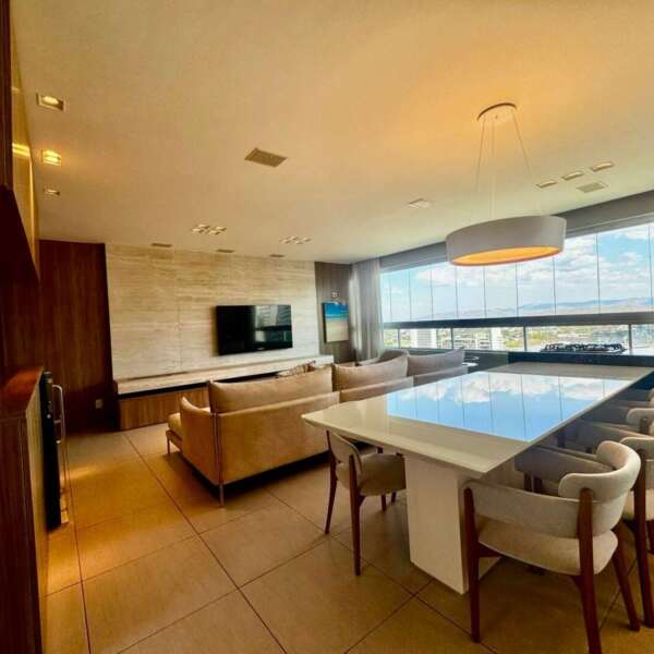 Sala de jantar Apartamento mobiliado 3 quartos para alugar no Vila da Serra