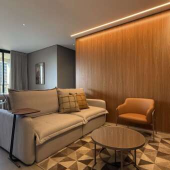 Sala decorada Apartamento de 3 Quartos Mobiliado para Alugar no Luar Vale do Sereno