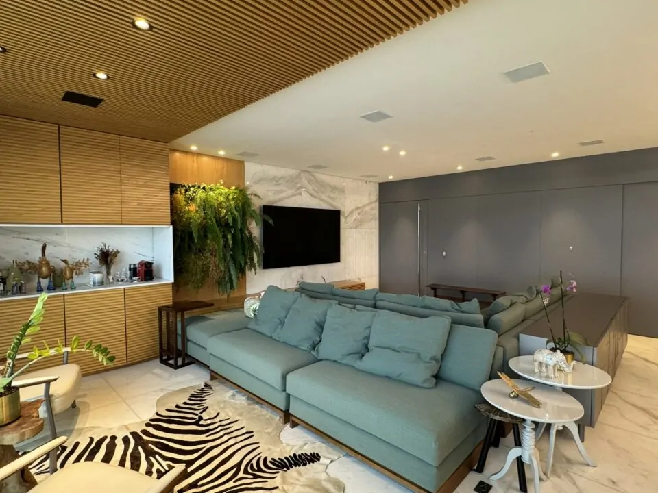 Sala de estar Apartamento de 04 quartos, com 04 vagas, à venda no Piazza Fontana Vila da Serra Nova Lima