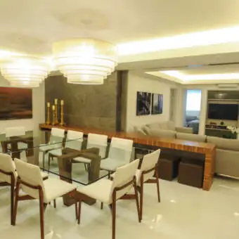 SALA AMPLA Apartamento de 4 quartos, à venda, no Green Tower Tennis Residence, Vila da Serra