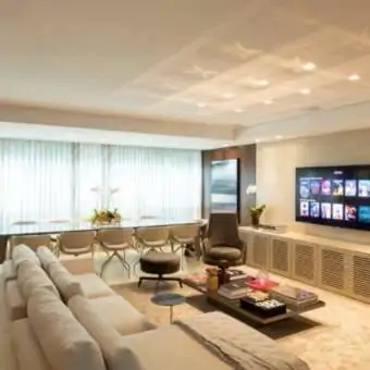 Sala Apartamento 3 suítes para alugar no Alameda Vila da Serra